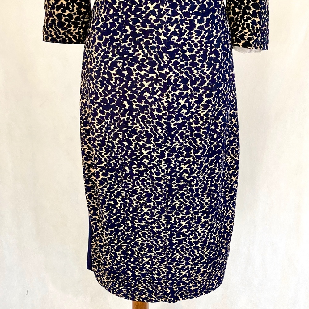 Lauren Ralph Lauren Navy Pattern Color Block Dress - Picture 7 of 10